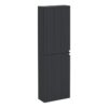 VitrA Root Groove 55cm 2 Door Slim Tall Unit (LH Hinge) - Matt Graphite