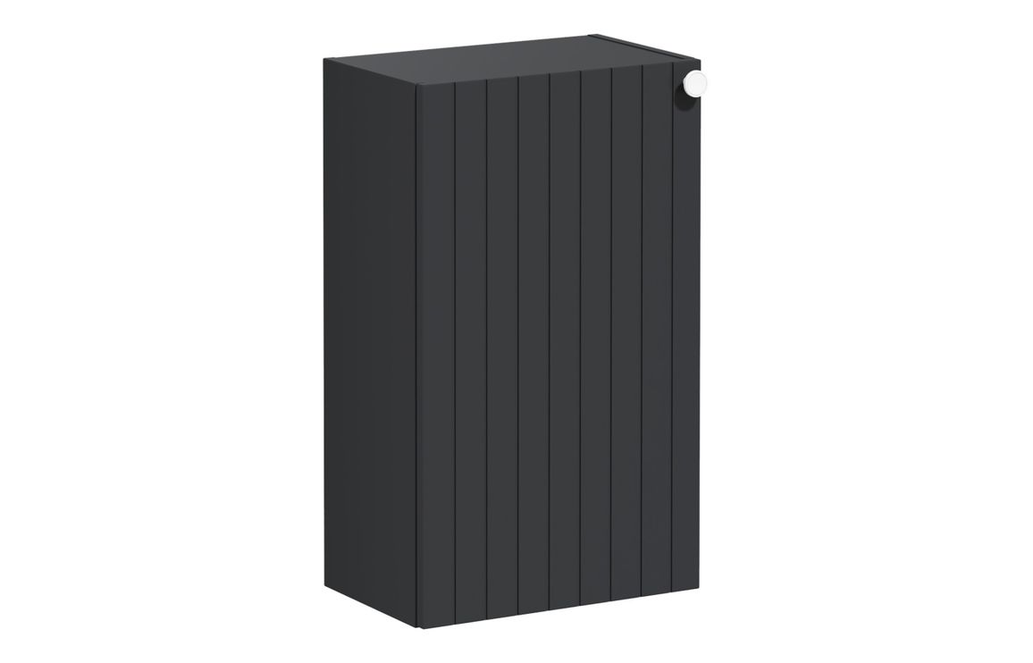 VitrA Root Groove 40cm 1 Door Slim Lower/Base Unit (LH Hinge) - Matt Graphite