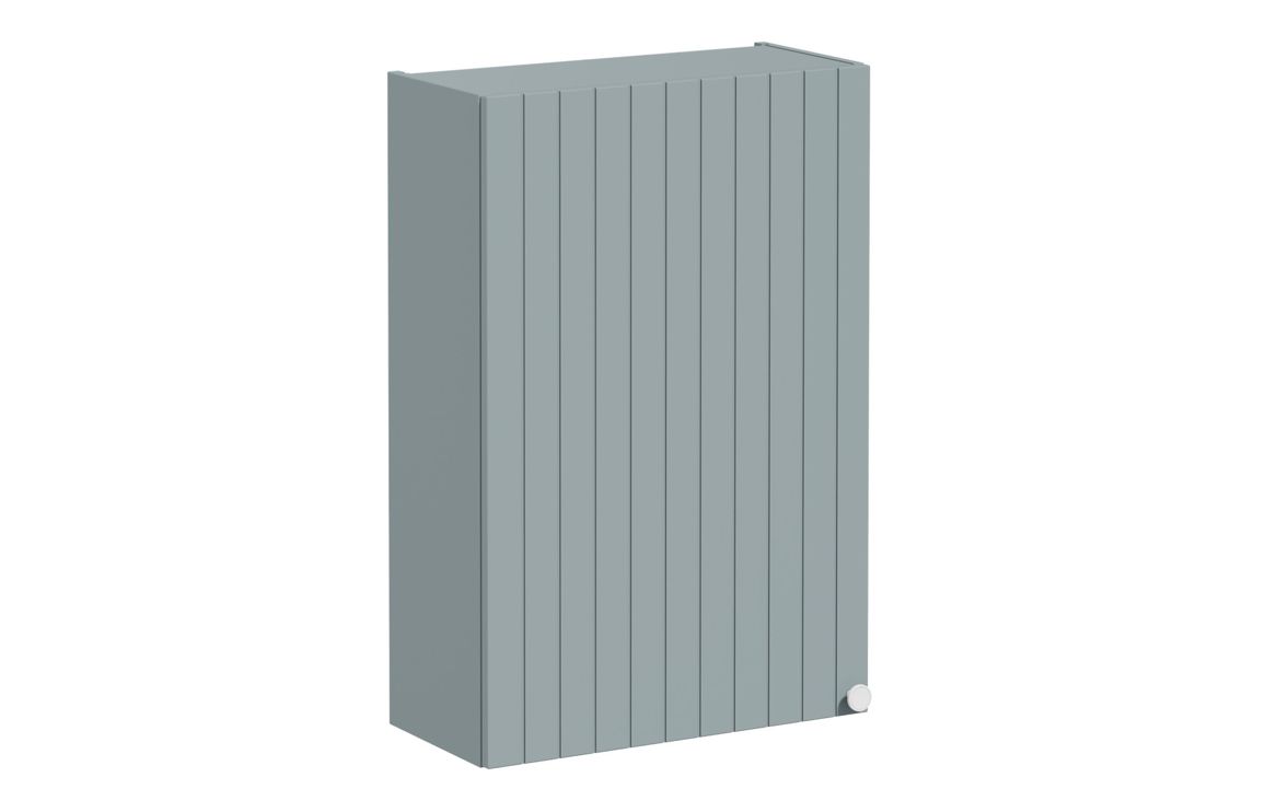 VitrA Root Groove 60cm 1 Door Upper/Wall Unit (LH Hinge) - Matt Fjord Green