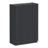 VitrA Root Groove 60cm 1 Door Upper/Wall Unit (LH Hinge) - Matt Graphite
