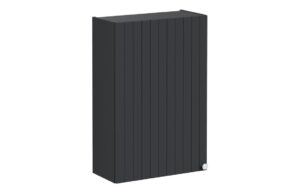 VitrA Root Groove 60cm 1 Door Upper/Wall Unit (LH Hinge) - Matt Graphite
