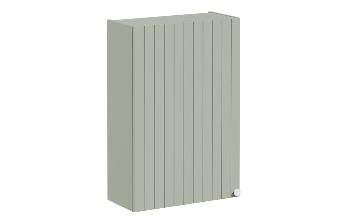VitrA Root Groove 60cm 1 Door Upper/Wall Unit (LH Hinge) - Matt Retro Green