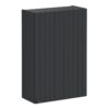 VitrA Root Groove 60cm 1 Door Upper/Wall Unit (RH Hinge) - Matt Graphite