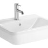 VitrA Zentrum 645x480mm 1TH Basin w/Overflow - White
