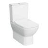 VitrA Integra Square Rimless Open Back Close Coupled Pan Only - White