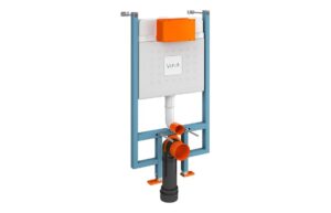VitrA V-Fix Prime Reduced Height (82cm) WH WC Frame & 3/6L Cistern (Floor/Wall Fix)