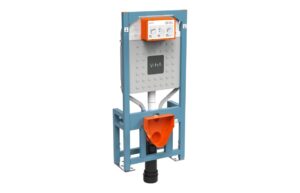 VitrA V-Fix Prime WH WC Frame & 12cm 3/6L Cistern (Floor/Wall Fix  Electric & Water Connection)