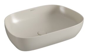 VitrA Geo 600x400mm 0TH Basin w/Overflow - White
