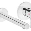 VitrA Origin Wall Mounted 2-Hole Basin Mixer - Chrome