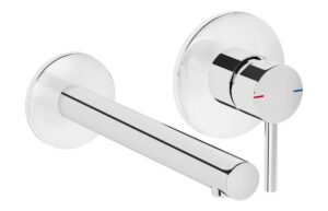 VitrA Origin Wall Mounted 2-Hole Basin Mixer - Chrome