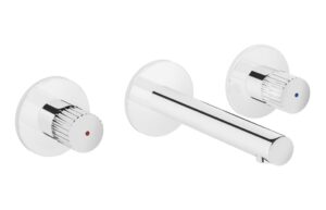 VitrA Origin Wall Mounted 3-Hole Basin Mixer - Chrome