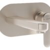 VitrA Root Round Integrated Basin Mixer - Brushed Nickel