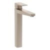 VitrA Root Square Tall Basin Mixer - Brushed Nickel