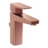VitrA Root Square Basin Mixer w/Waste Lever - Soft Copper