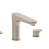 VitrA Root Round 4-Hole Bath/Shower Mixer - Brushed Nickel