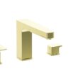 VitrA Root Square 4-Hole Bath/Shower Mixer - Soft Gold