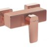 VitrA Root Square Wall Mounted Shower Mixer Valve - Soft Gold