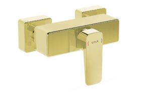 VitrA Origin Integrated Thermostatic Shower Mixer Valve - Brushed Nickel