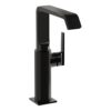 VitrA Suit Tall Basin Mixer (Side Handle) - Gloss Black