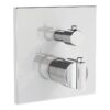 VitrA Suit Integrated Thermostatic Shower Mixer - Gloss Black