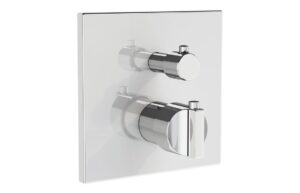 VitrA Suit Integrated Thermostatic Shower Mixer - Gloss Black