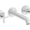 VitrA Origin Classic Wall Mounted 3-Hole Basin Mixer - Chrome
