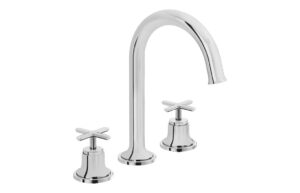 VitrA Origin Classic 3-Hole Basin Mixer - Brushed Gold