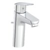 VitrA Flow Round Large Basin Mixer w/Waste Lever - Chrome