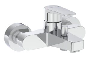 VitrA Flow Square Wall Mounted Bath/Shower Mixer - Chrome