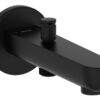 VitrA Root Round Wall Mounted Monohole Bath/Shower Mixer - Matt Black
