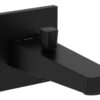 VitrA Root Square Wall Mounted Monohole Bath/Shower Mixer - Matt Black
