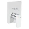 VitrA Flow Square Integrated Bath Mixer Valve - Chrome