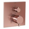 VitrA Root Square Integrated Thermostatic 2-Way Shower Mixer Valve - Soft Gold