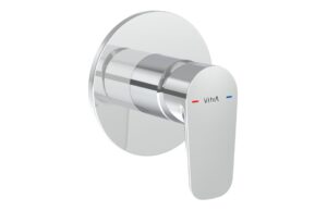 VitrA Flow Soft Integrated Shower Mixer Valve - Matt Black
