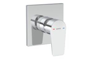 VitrA Flow Square Integrated Shower Mixer Valve - Matt Black