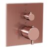 VitrA Root Square Integrated Thermostatic 1-Way Shower Mixer Valve - Soft Gold