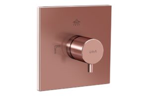 VitrA Root Square 3-Way Diverter - Soft Gold
