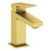 VitrA Minimax Square Standard Basin Mixer - Brushed Brass