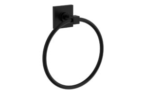 VitrA Root Round Towel Loop - Matt Black