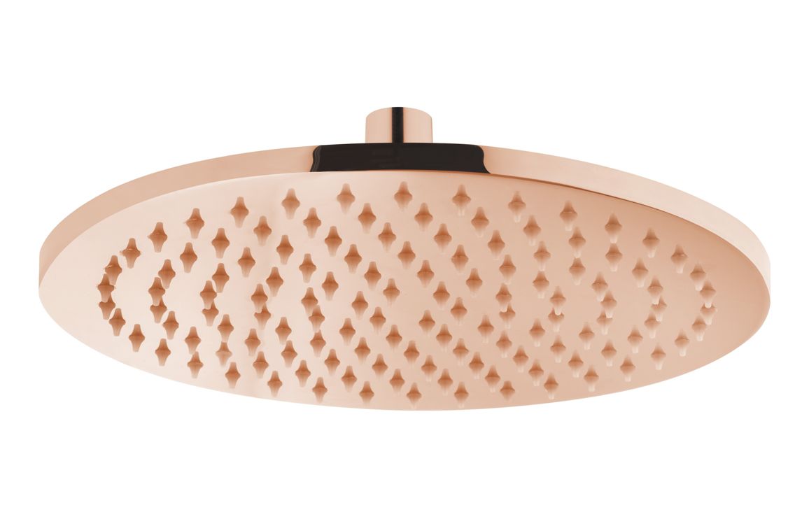 Abode Uno 250x250mm Round Shower Head - Gunmetal