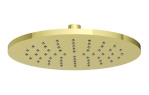 Beverley 200mm Round Traditional Showerhead - Brushed Brass