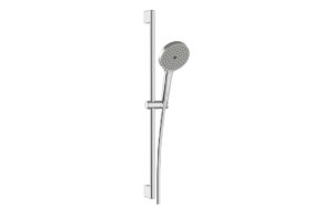 VitrA Aqua Core Round 1 Function Handshower & Rail Kit - Brushed Nickel