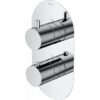 VitrA Aquaheat Round Thermostatic 3-Way Shower Mixer - Chrome