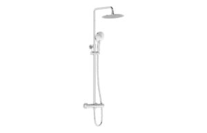 VitrA Aquaheat Bliss S 230 Thermostatic Shower Column - Chrome