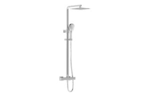 VitrA Aqua Core Round Shower System w/250mm Showerhead & Handshower - Chrome