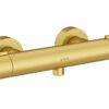 VitrA Aqua Core Round Thermostatic Shower Mixer - Brushed Bronze