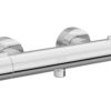 VitrA Aqua Core Round Thermostatic Shower Mixer - Brushed Nickel