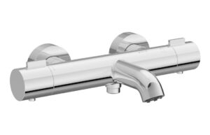 VitrA Aqua Core Round Thermostatic Bath/Shower Mixer - Matt Black