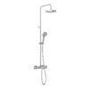VitrA Aqua Core Round Mixer Shower w/200mm Showerhead  Handshower & Bath Filler - Chrome