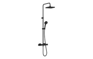 VitrA Aqua Core Round Mixer Shower w/250mm Showerhead & Handshower - Chrome